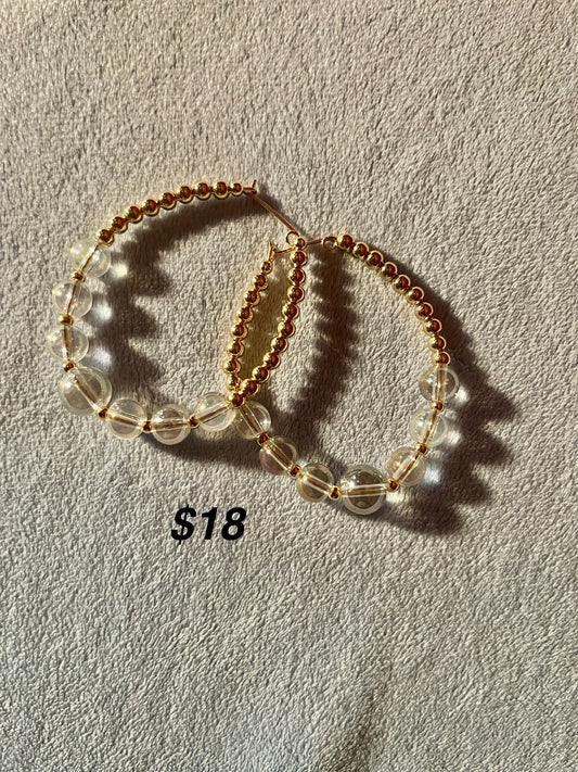 Gold-filled Beaded earrings